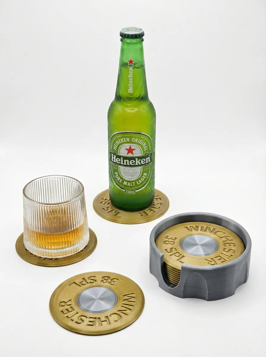 Descanso de Copo - Icônico Cartucho Winchester .38SPL