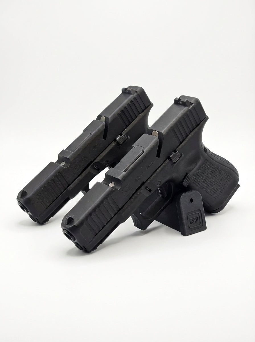 Expositor de Facas - Icônico Suporte Dupla Pistola para Faca e Charia