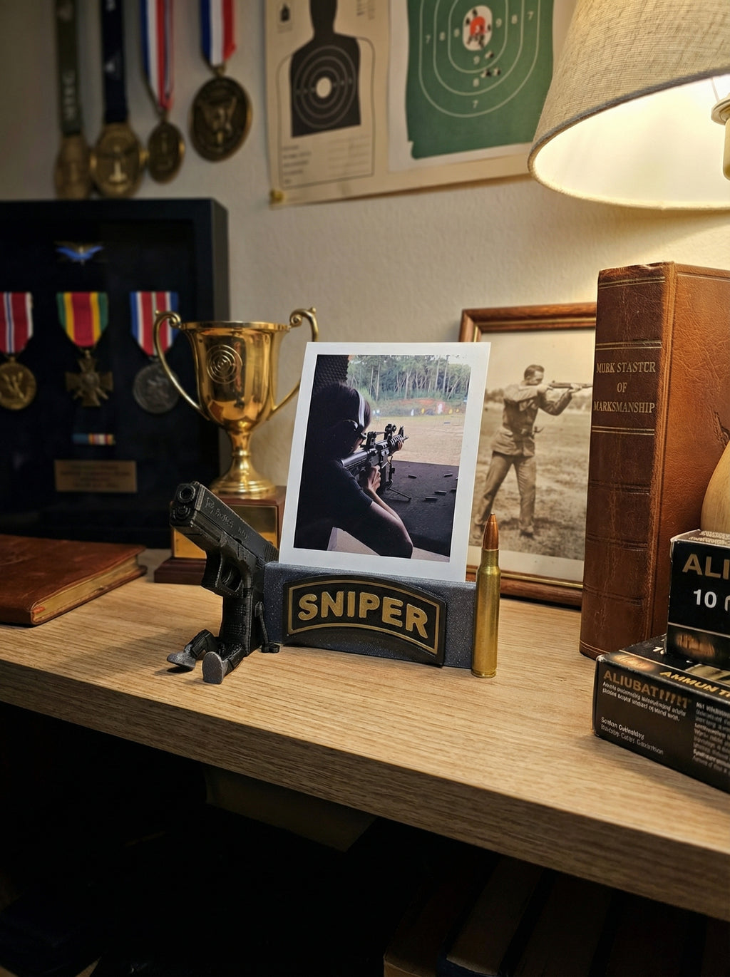 Porta Retrato - Atirador Sniper 5.56 Nato
