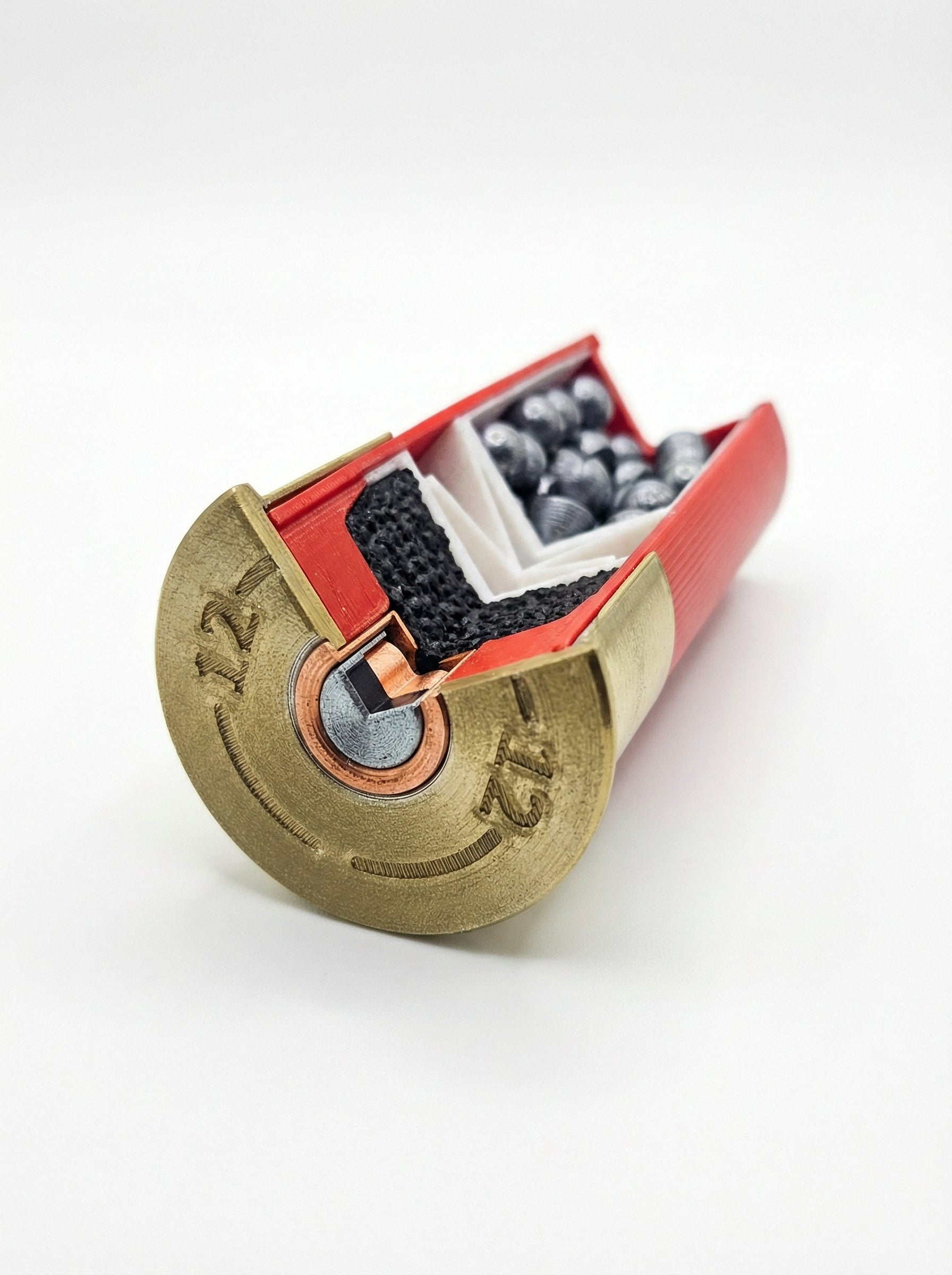 Cartucho - Espingarda Didático E Decoração Corte Transversal