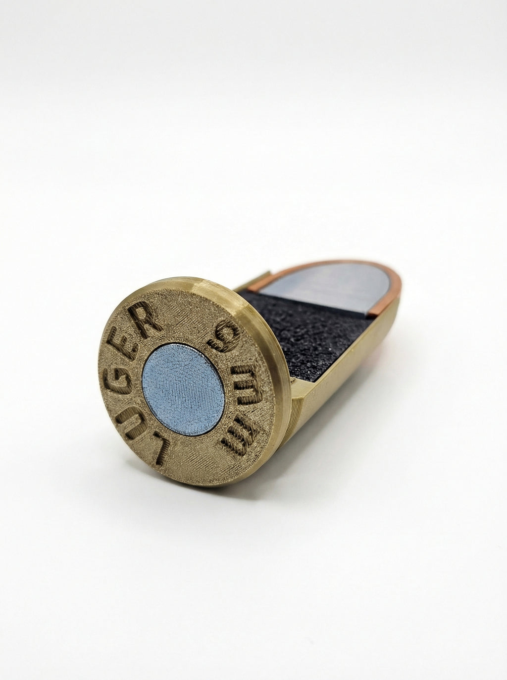 Cartucho - 9mm Luger Didático E Decoração Corte Transversal