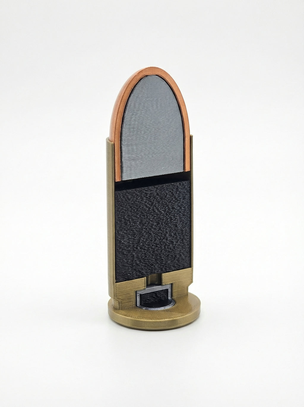 Cartucho - 9mm Luger Didático E Decoração Corte Transversal