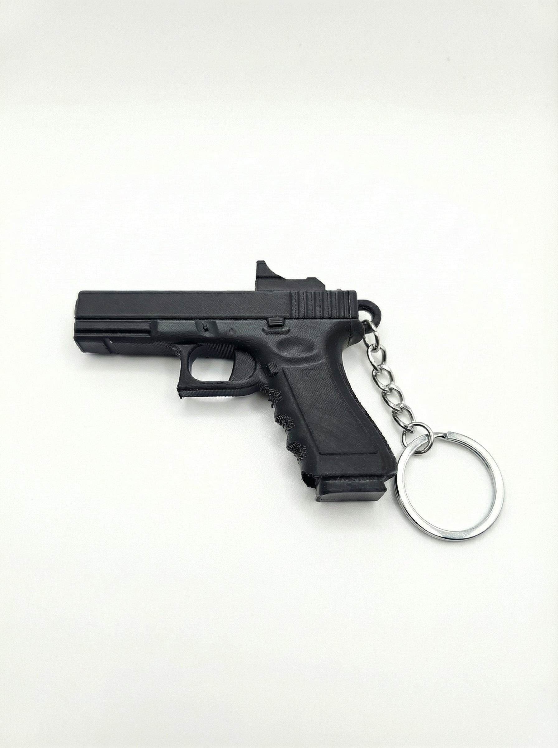 Chaveiro Tático - Mini icônica Glock com mira Red Dot