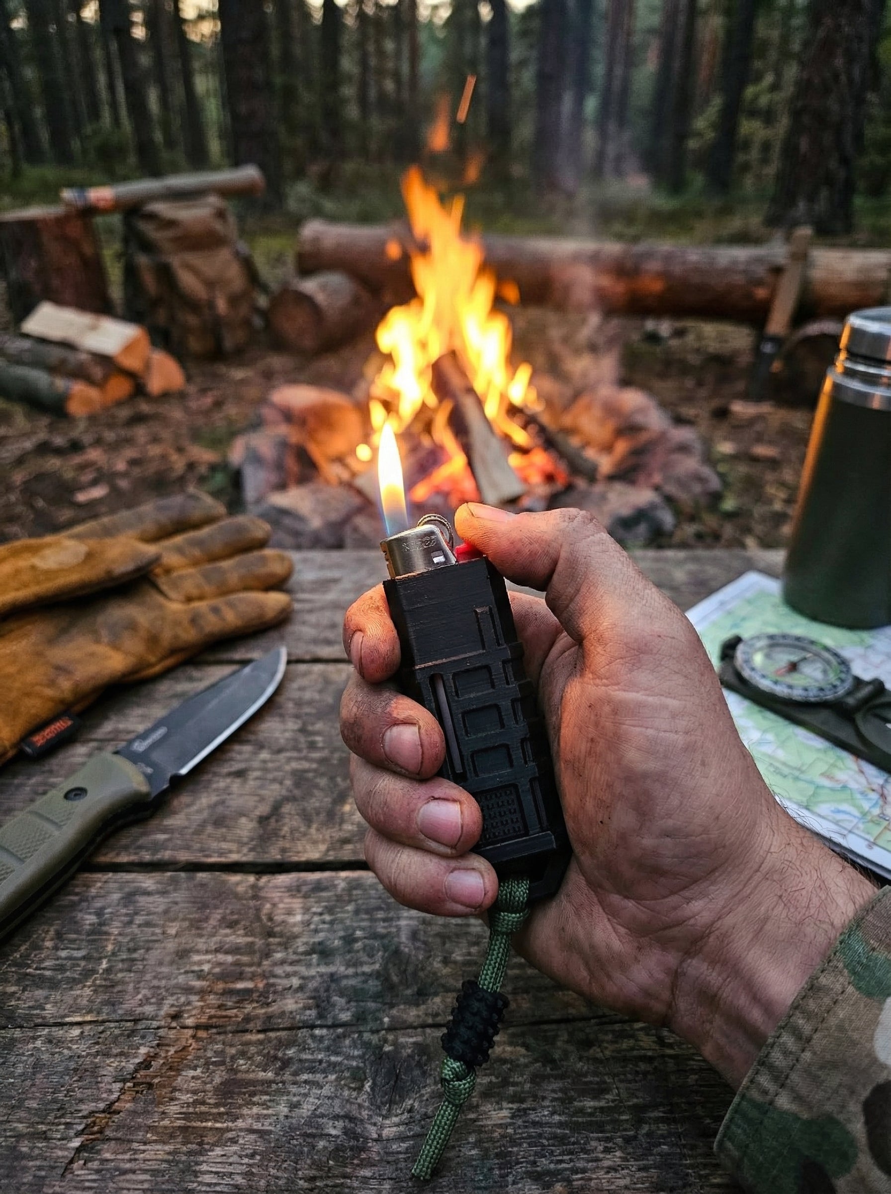 Capa de Isqueiro - Em Formato de Carregador de Fuzil AR
