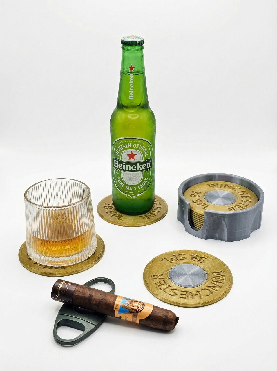 Descanso de Copo - Icônico Cartucho Winchester .38SPL