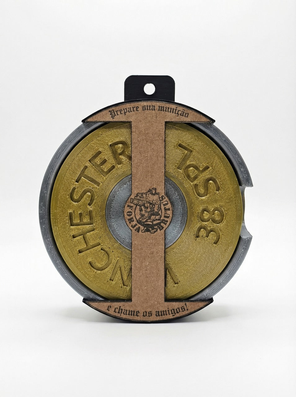 Descanso de Copo - Icônico Cartucho Winchester .38SPL